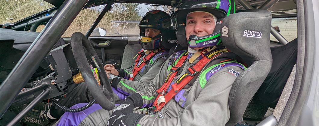 Northern Irish Rally drivers at the Fivemiletown Rally