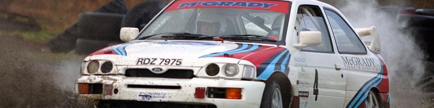 Rally car covered by rally car insurance 